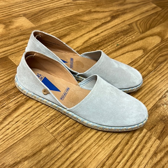 Verbenas Shoes - Verbenas Gray Leather Espadrilles SZ 39 Made in Spain